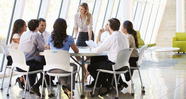 Stand up and talk in the boardroom 