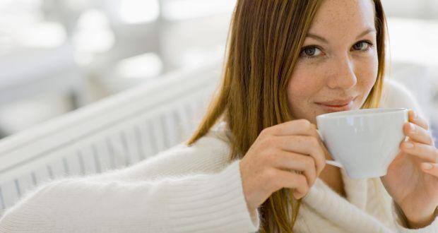 drinking tea