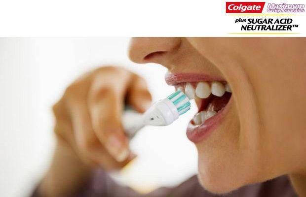 brushing teeth