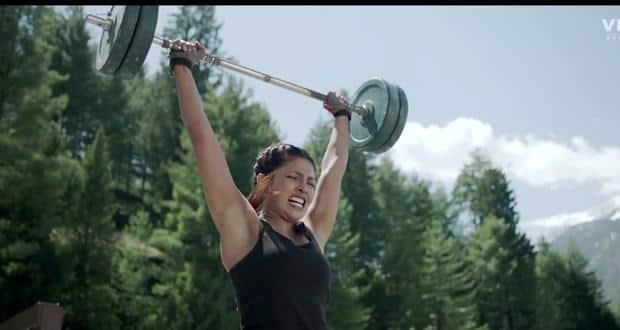 Priyanka Chopra training