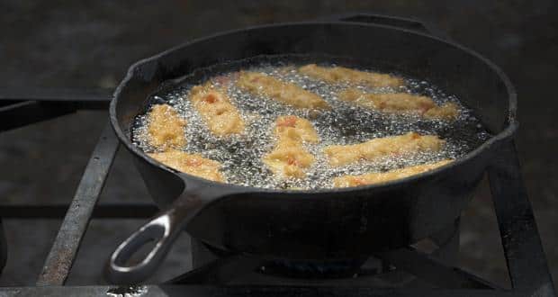 Re-heated cooking oil