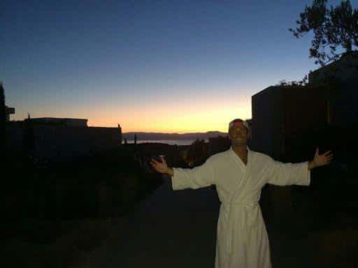 Ronaldo at a spa