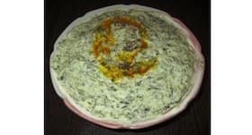 Heart-healthy recipe -- spinach raita