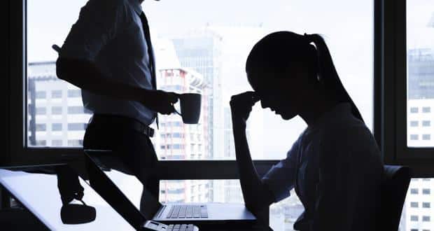 working in office