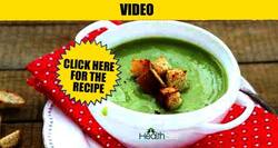 Broccoli and garlic soup minus the calories