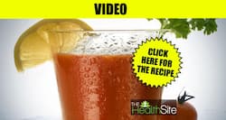Healthy mixed vegetable juice to lose weight