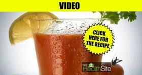 Healthy mixed vegetable juice to lose weight