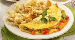 Healthy breakfast option -- Stuffed omelette