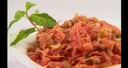 Carrot and raisin salad recipe by Sanjeev Kapoor