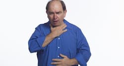 First aid for choking in adults