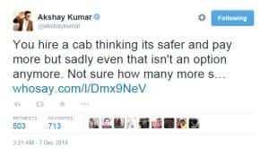 Akshay kumar tweet