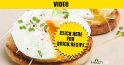 Healthy breakfast recipe -- Poached anda (egg)