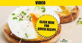 Healthy breakfast recipe -- Poached anda (egg)