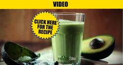 Avocado soy milkshake - your natural vitamin fix