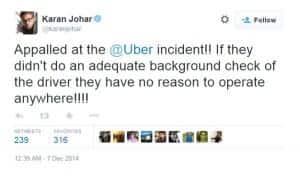 Karan Johar tweet