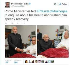 Modi meets President