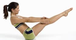 Get flatter abs with the V-sit exercise