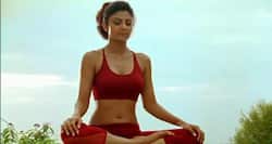 Shilpa Shetty teaches you how to tone your abs with naukasana or boat pose