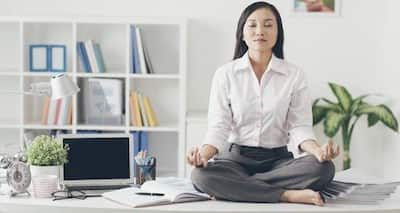 Have you tried this 6-minute desk yoga?