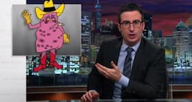 John Oliver mocks PMI, launches 'Jeff-diseased lung with a cowboy hat'