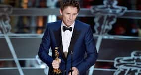 The Oscars 2015 -- Eddie Redmayne wins Best Actor for playing Stephen Hawking with MND in 'The Theory of Everything'