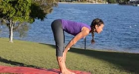 Ardha uttanasana -- A yoga pose to tone your thighs and legs