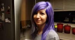 What do you see blue, purple, violet or pink?