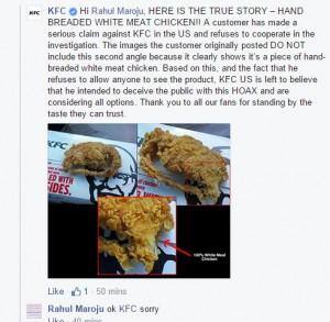 KFC response