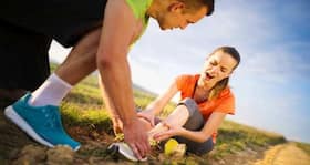 RICE: Rest, Ice, Compression, Elevation for injuries