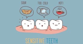 What triggers sensitivity in teeth?