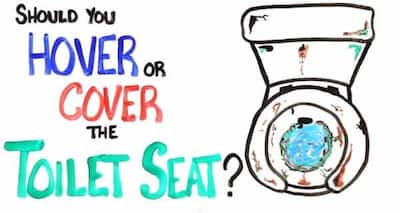 Hover or cover the toilet seat -- What is a better option?