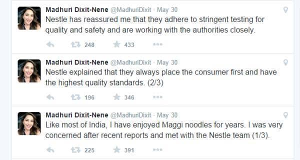 madhuri maggi response