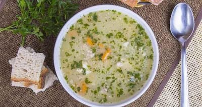 Healthy recipe -- garlic vegetable soup