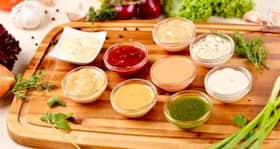 Calorie count of different sauces and dips