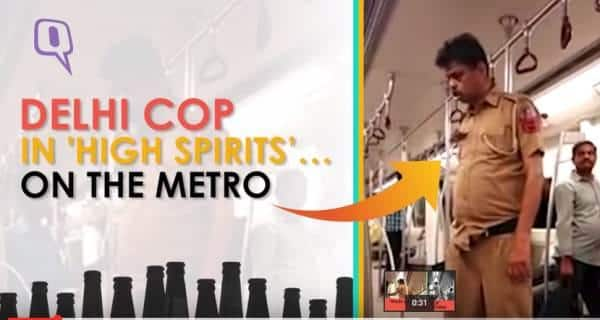 Drunk Cop In Delhi Metro Sets A Bad Example For The Society