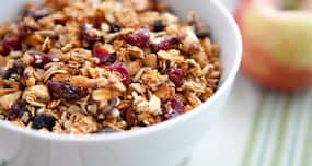 Apple crumble -- fibre rich and heart healthy dessert