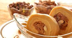 Healthy dessert recipe -- Date and nut mithai