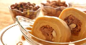 Healthy dessert recipe -- Date and nut mithai
