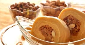Healthy dessert recipe -- Date and nut mithai