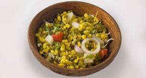 Healthy recipe -- Protein-rich moong dal chaat