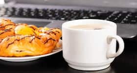 Late afternoon lunch + a cup of coffee = Disaster in your belly