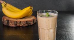 Healthy recipe -- Date and banana smoothie