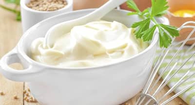 Healthy recipe -- low-calorie mayonnaise