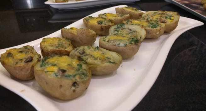 Baked stuffed potatoes by Chef Rakhee