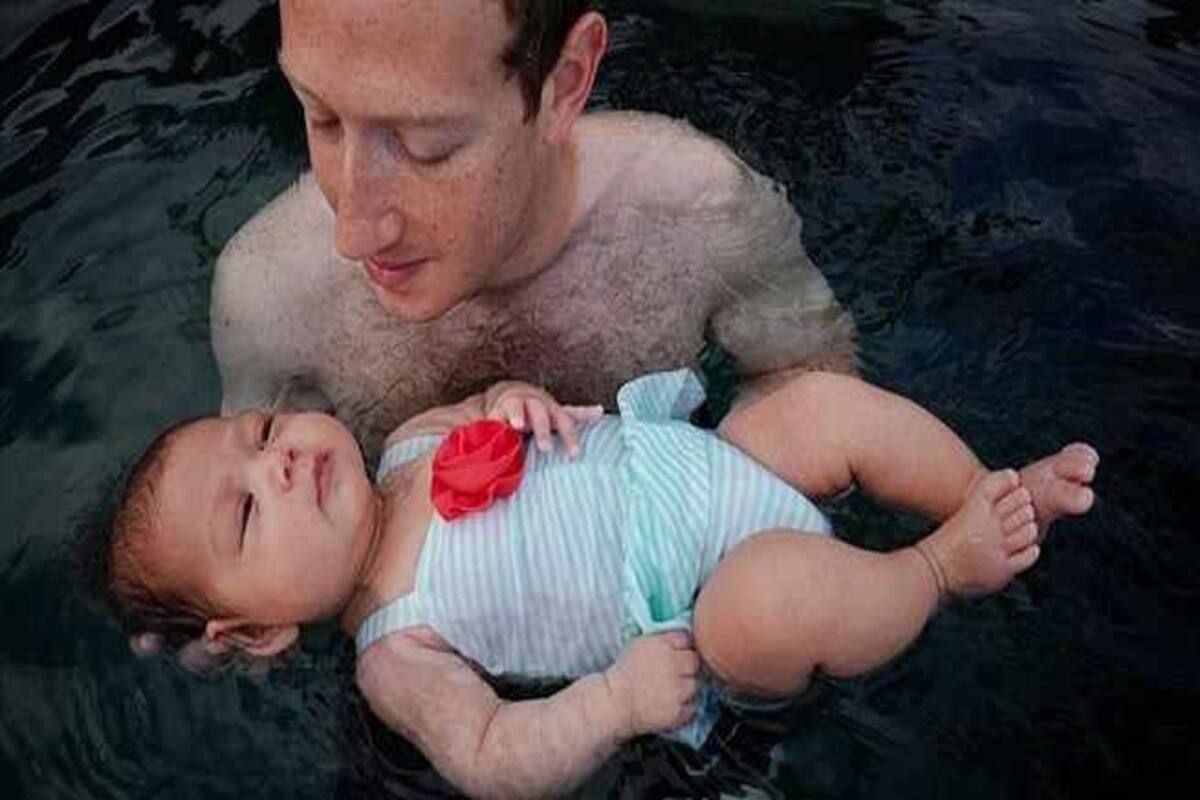 Mark Zuckerberg Takes His Two Month Old Daughter Swimming What Is The Right Age For Babies To Go Swimming Thehealthsite Com