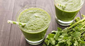 Weight loss drink--Mint and coriander smoothie