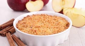 Valentines day special recipe - Healthy apple crumble
