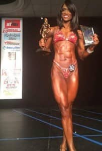 Deepika CHowdhury with her pro card