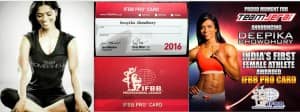 IFBB Pro Card--Deepika Chowdhury