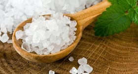 Exfoliate dry skin with this homemade sea salt face scrub